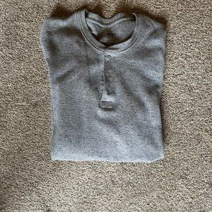 MENS LONG SLEEVE SONOMA THERMAL HENLEY SIZE LT  #627